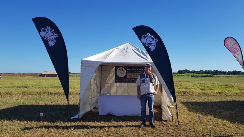 Guy Bird at the Agritech Expo in Zambia.